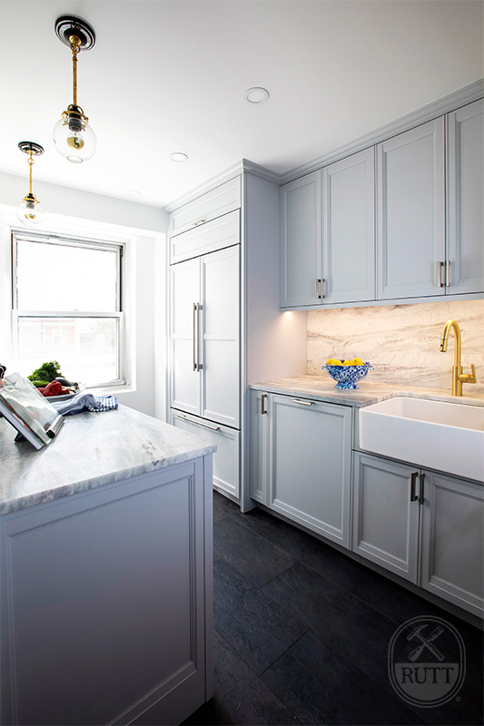 NYC White Kitchen Design | Rutt Quality Cabinetry